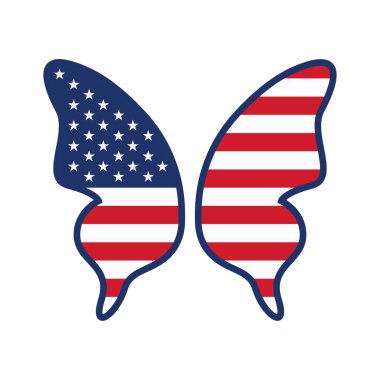 Kelebek simgesi logo tasarımı illüstrasyonu