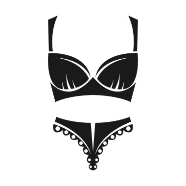 Seksi kadın iç çamaşırı tasarımı illüstrasyonu
