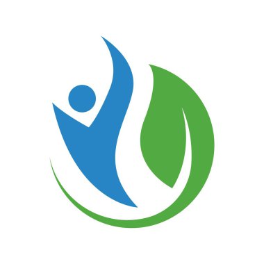 Sağlıklı bakım simgesi tasarım şablonu