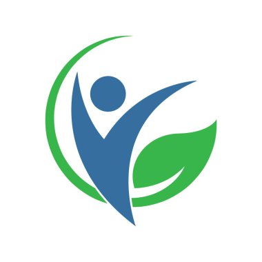 Sağlıklı bakım simgesi tasarım şablonu