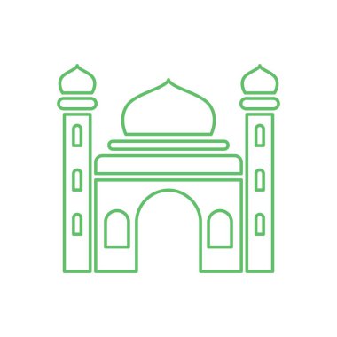 Cami simgesi tasarım şablonu çizimi