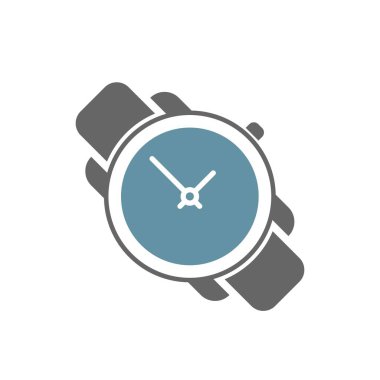 Zaman simgesi düz tasarım şablonu