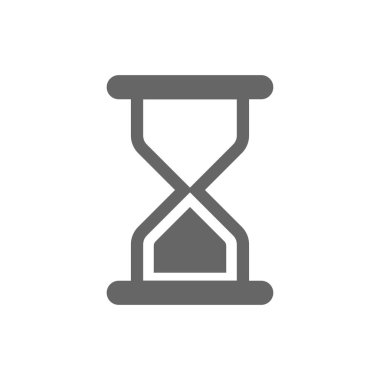 Zaman simgesi düz tasarım şablonu