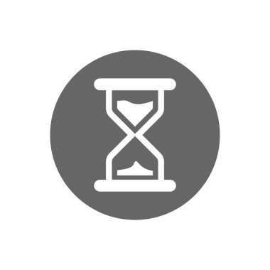 Zaman simgesi düz tasarım şablonu