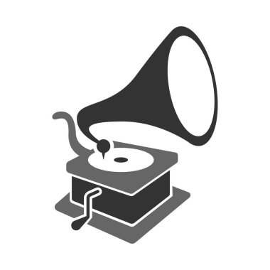 Müzik çalar simgesi tasarım şablonu