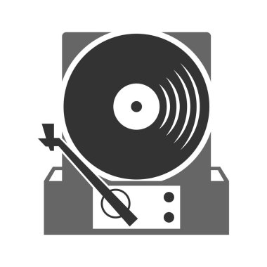 Müzik çalar simgesi tasarım şablonu