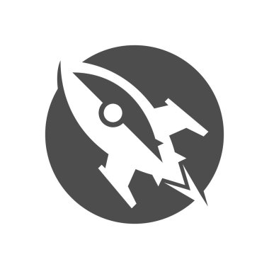 Roket logo tasarım şablonu