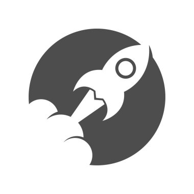 Roket logo tasarım şablonu