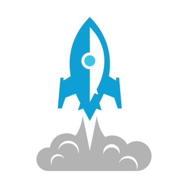 Roket logo tasarım şablonu