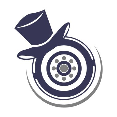 Kaykay simgesi logo tasarımı illüstrasyonu