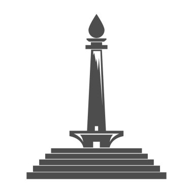 Jakarta Endonezya ikon tasarım şablonunun başkenti