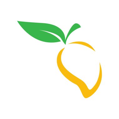 Mango simgesi logo tasarım şablonu