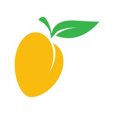 Mango simgesi logo tasarım şablonu