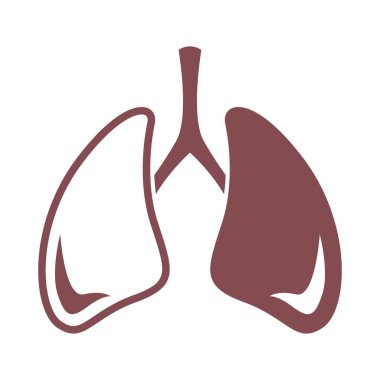 Akciğerler resim simgesi tasarım şablonu