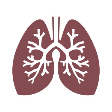Akciğerler resim simgesi tasarım şablonu