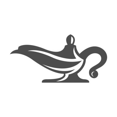 Sihirli lamba logo tasarım şablonu