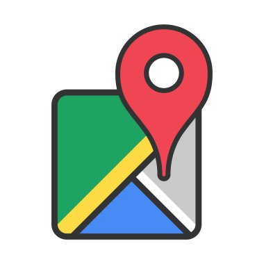 Pointer harita simgesi tasarım şablonu