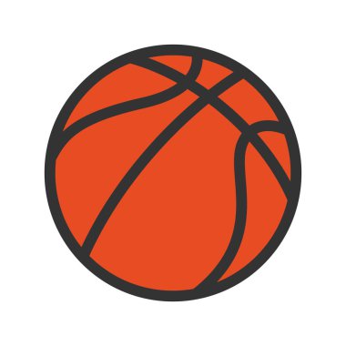 Basketbol simgesi logo tasarım şablonu