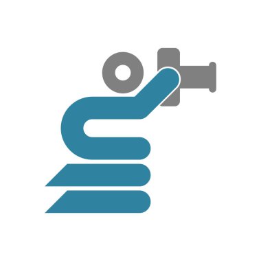 Kamera simgesi logo tasarım şablonu