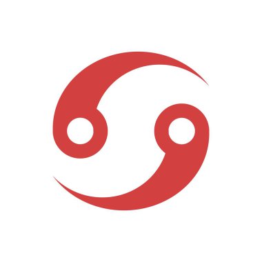 Yengeç logo tasarım şablonu