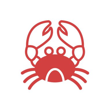 Yengeç logo tasarım şablonu