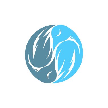 Güvercin logo tasarım şablonu