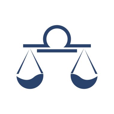 Terazi logosu tasarım şablonu