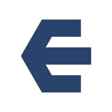 E harfi logo tasarım şablonu 