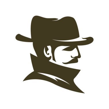 Detektif logo tasarım şablonu