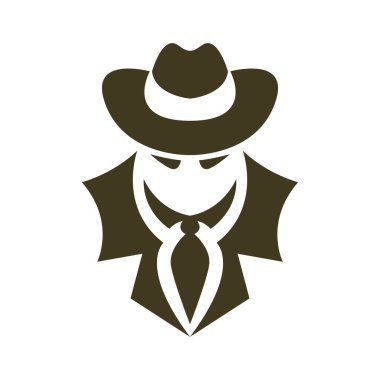 Detektif logo tasarım şablonu
