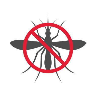 Sivrisinek simgesi logo tasarım şablonu