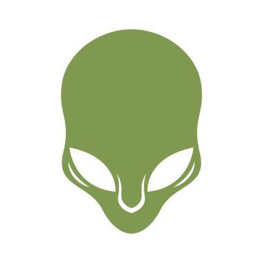 Uzaylı logo tasarım şablonu