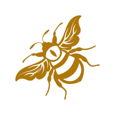 Arı logosu tasarım şablonu