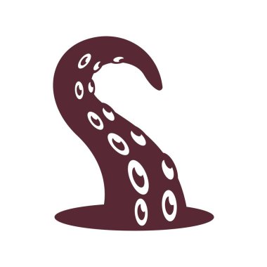 Ahtapot logo tasarım şablonu