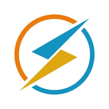 Elektrik logo tasarım şablonu