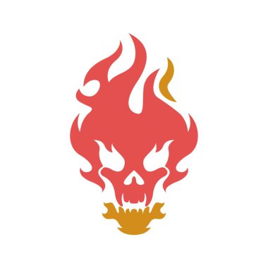 Alev logosu tasarım şablonu