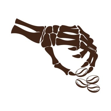 Kahve dükkanı logosu tasarım şablonu