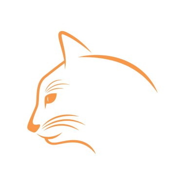 kedi logosu tasarım şablonu