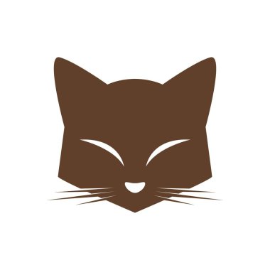 kedi logosu tasarım şablonu