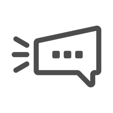 Kabarcık sohbet logosu tasarımı çizimi