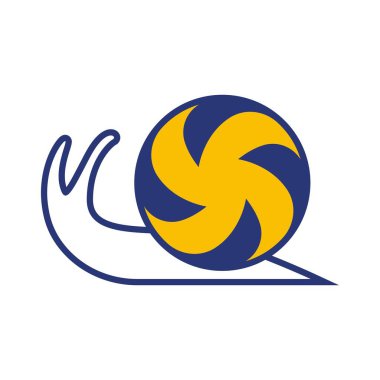 Salyangoz tasarım simgesi logo şablonu