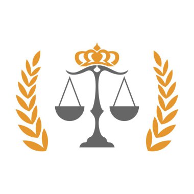 Hukuk avukatı logosu tasarım şablonu