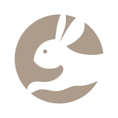 Tavşan logosu tasarım şablonu