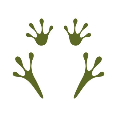 Kurbağa logo tasarım şablonu