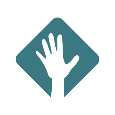 El simgesi logo tasarımı illüstrasyonu