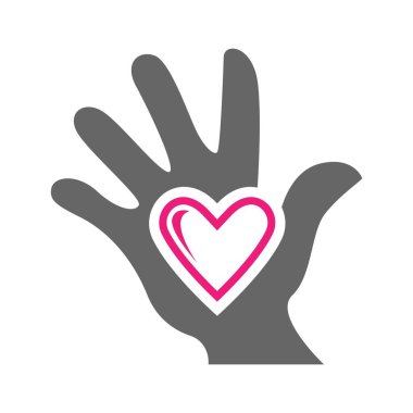 El simgesi logo tasarımı illüstrasyonu