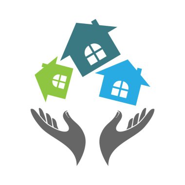 El simgesi logo tasarımı illüstrasyonu