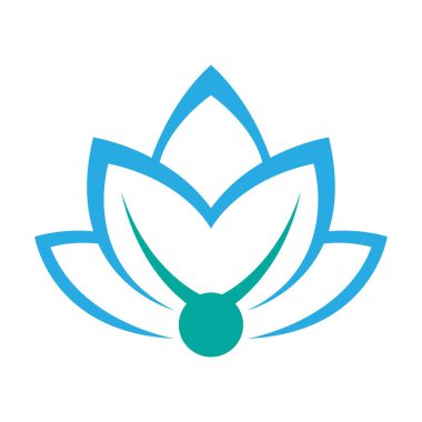 Yoga simgesi logo tasarımı illüstrasyonu