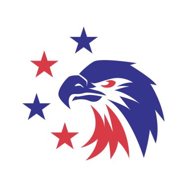 Amerikan kartalı logo tasarımı çizimi