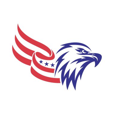 Amerikan kartalı logo tasarımı çizimi